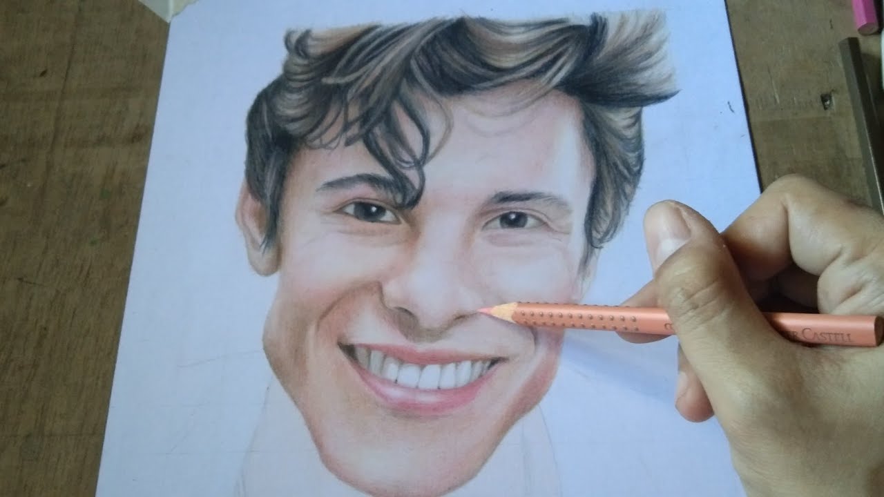 Drawing SHAWN MENDES | Realistic drawing | timelapse - YouTube