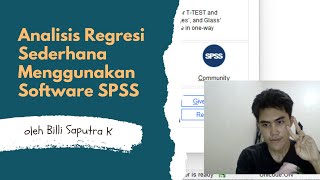 UTS Statistik : Analisis Regresi Sederhana Menggunakan Software spss