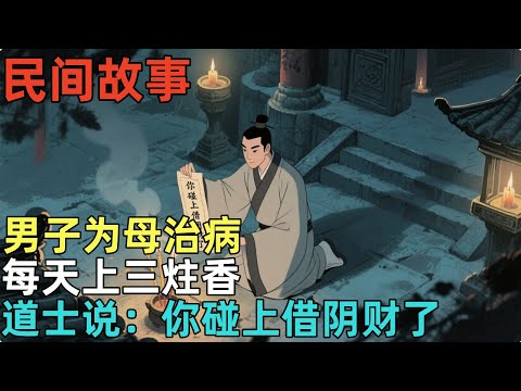 民间故事：男子为母治病，每天上三炷香，道士说：你碰上借阴财了 #民间故事，#民间故事合集，#故事传说，#明朝奇案，#古代奇案，#民間故事，#民間故事合集，#故事傳說，#明朝奇案，#古代奇案，#奇闻异事