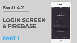 Beautiful Login Screen Tutorial w/ Firebase (SWIFT 4.2) | Part 1: Intro & Project Setup