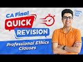 All clauses in 40 mins  professional ethics  ca shubham keswani air 8