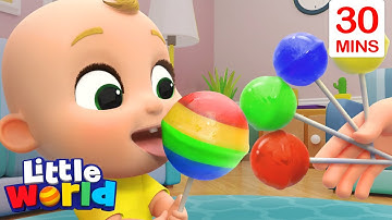 Lollipop Song With Nina And Nico + More Kids Songs & Nursery Rhymes by Little World