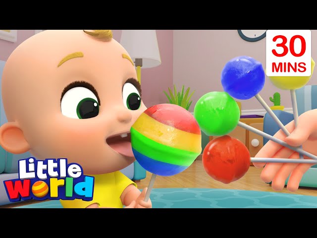 Lollipop Song With Nina And Nico + More Kids Songs & Nursery Rhymes by Little World class=