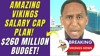 💰😱 BREAKING: VIKINGS' $260 MILLION SALARY CAP! HERE’S THE STRATEGY! FIND OUT HOW! VIKINGS TODAY