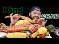 KING CRAB MUKBANG WITH DIPPIN DASH BUTTER SAUCE | BY FLAVASBYDAMEDASH