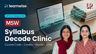 Orientation Program 11.0 | Session 9 - Syllabus Decode Clinic | MSW 1st Year #ignouclass #learnwise