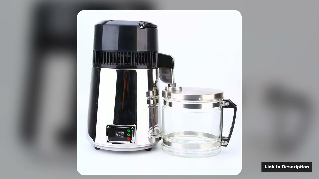 4L Stainless Steel Home Water Distiller Automatic Dental Distilled Water Machine for Household Lab
