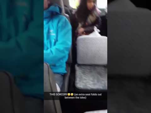 Girl shocked by folding seat on Japanese bus
