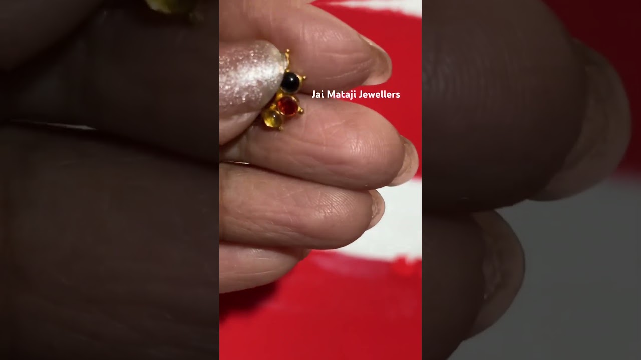 Navaratan stud …… ready stock…. Instant booking…. Instant despatch …… must buy🌸