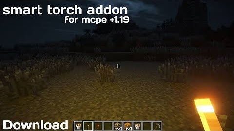 smart torch addon for minecraft pe 1.19 | Hold light in left hand minecraft pe 1.19 @BugWheel