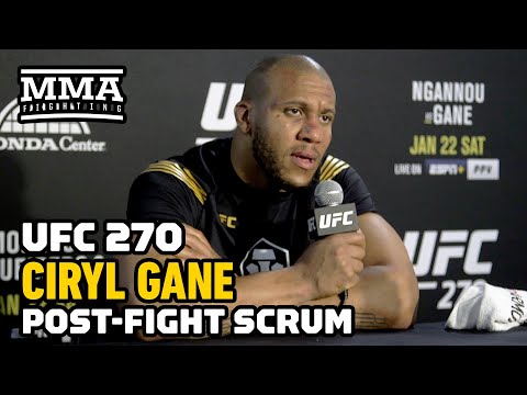 Ciryl Gane Doesn't Want Francis Ngannou To Leave UFC: 'I Want the Rematch' | UFC 270 | MMA Fighting