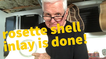 Finally....finished the shell inlay in our rosette Part 2