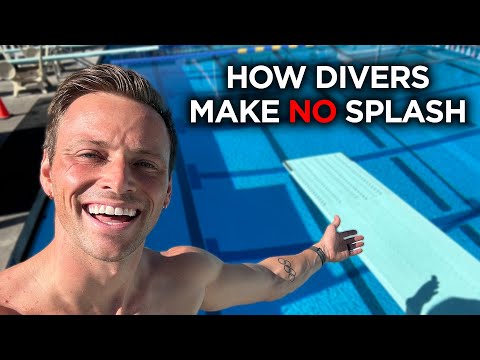 How Do Divers Make No Splash When Diving?
