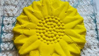 Yellow sunflower 🌻 ASMR Chalk Crush