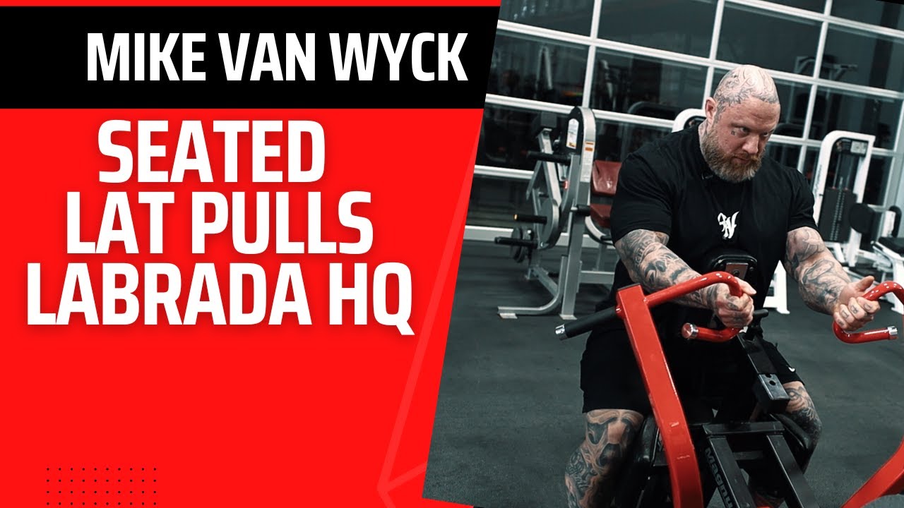 Seated Lat Pulls with Mike Van Wyck at Labrada HQ