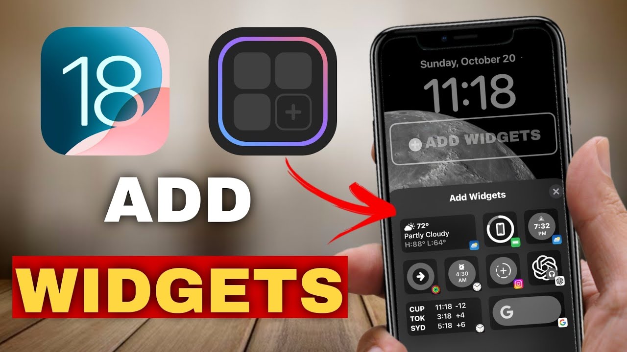 How to Add Widgets to the Lock Screen in iOS 18: Complete Guide - YouTube