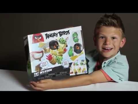 All New Angry Birds - Pig City Strike Playset - Recreate your favorite Angry Birds levels toysrus