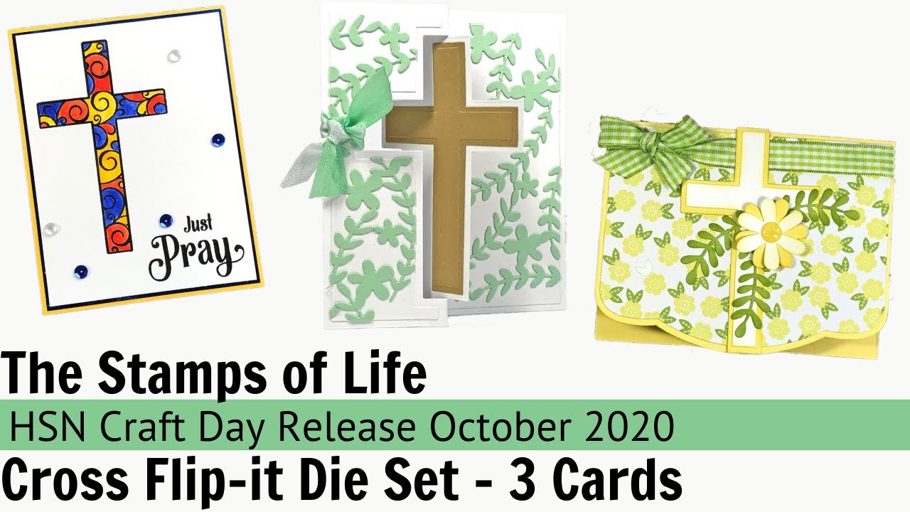 Cross Flipit Die Set 3 Card Tutorial The Stamps of Life YouTube