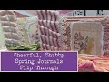 Cheerful, Spring, Shabby Chic Junk Journals Flip-through