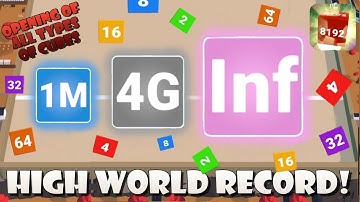 Awesome Cubes: 2048 Merge Game (by Kooply) - Opening All Cubes & Infinite Cube & Walkthrough Game!