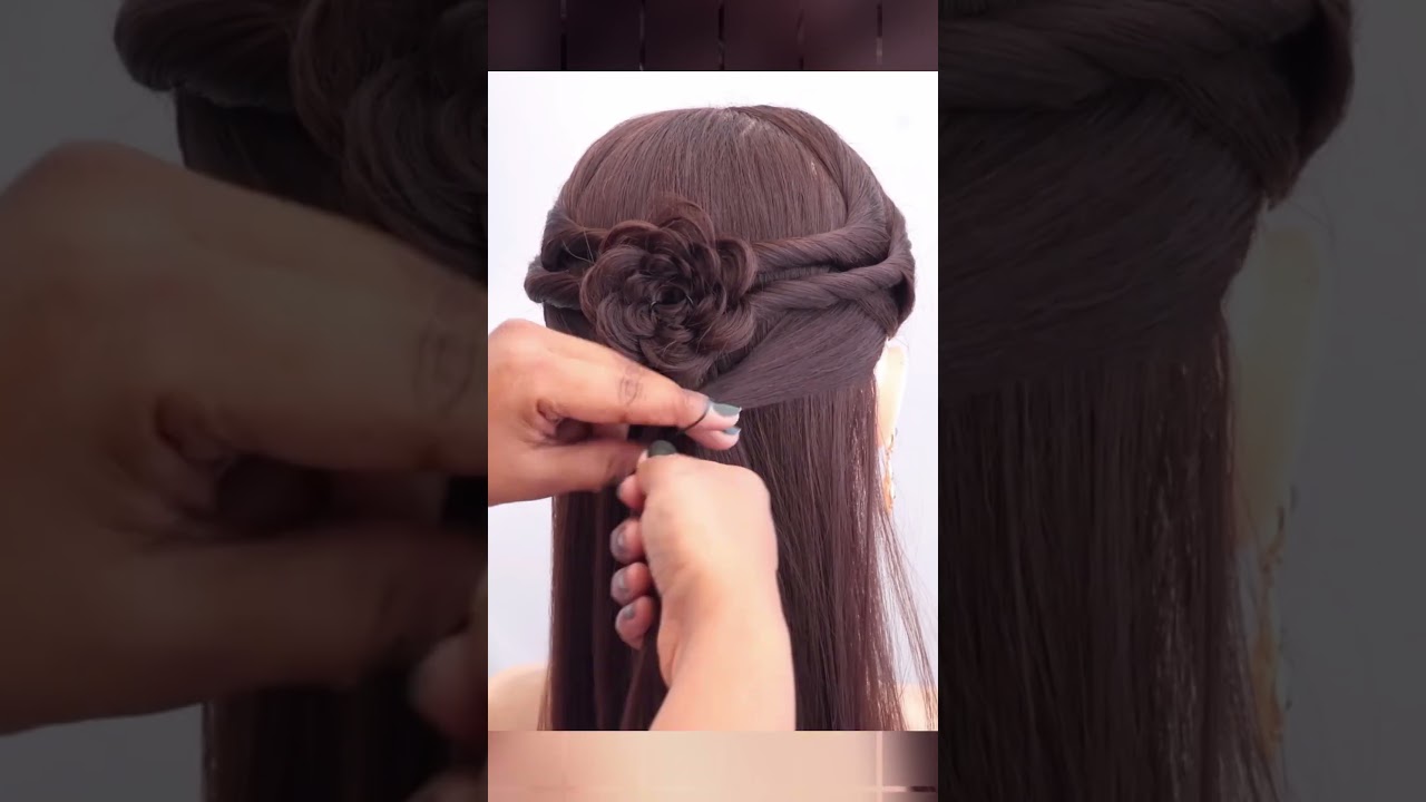 Simple hairstyle for summer days. #trending #hairstyle #shorts