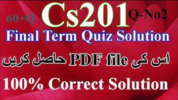 cs201 quiz 2 2022 | #cs201quiz22022 @mnheroboss9969