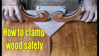 New idea ,How to safely clamp wood for a sliding table saw | DIY _ woodworking _ VN