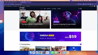 Omega News - The Ultimate Wordpress News Magazine Theme