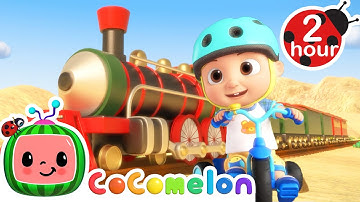Riding My Bike Adventure with Trains! | 2 HOUR CoComelon Kids Songs & Nursery Rhymes | Kid Songs