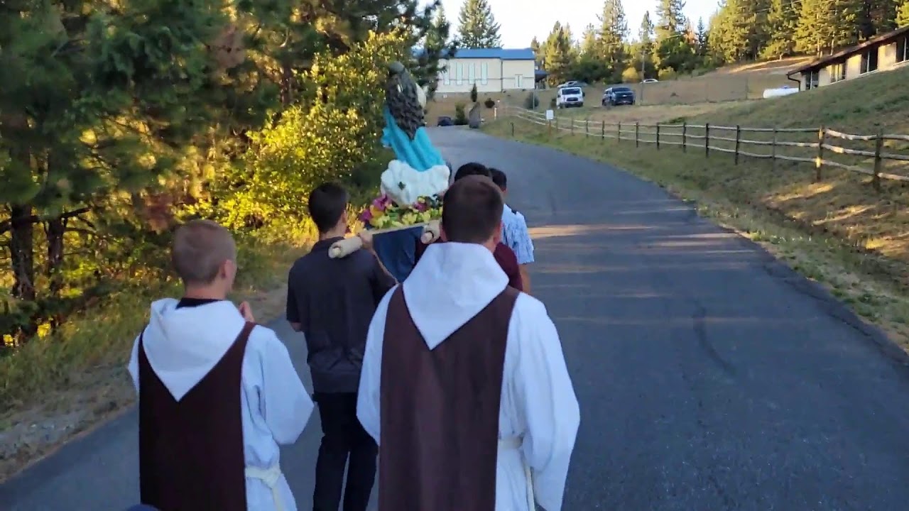 Outdoor Rosary Procession