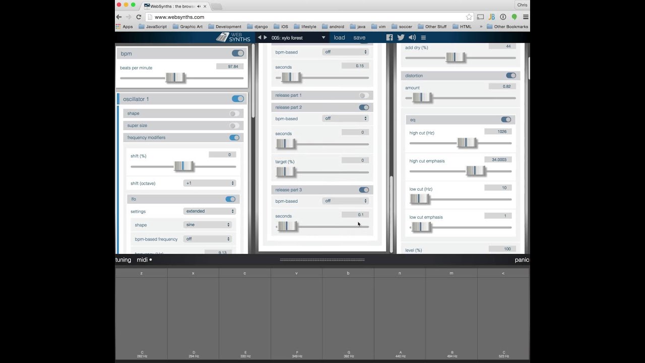 KE Jam with Web Synths