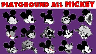 FNF Character Test | Gameplay VS Playground | ALL Mickey Mouse Test (FNF Scary Mod)