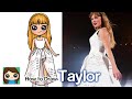 How to Draw Taylor Swift | Tortured Poets Dept. Eras Tour