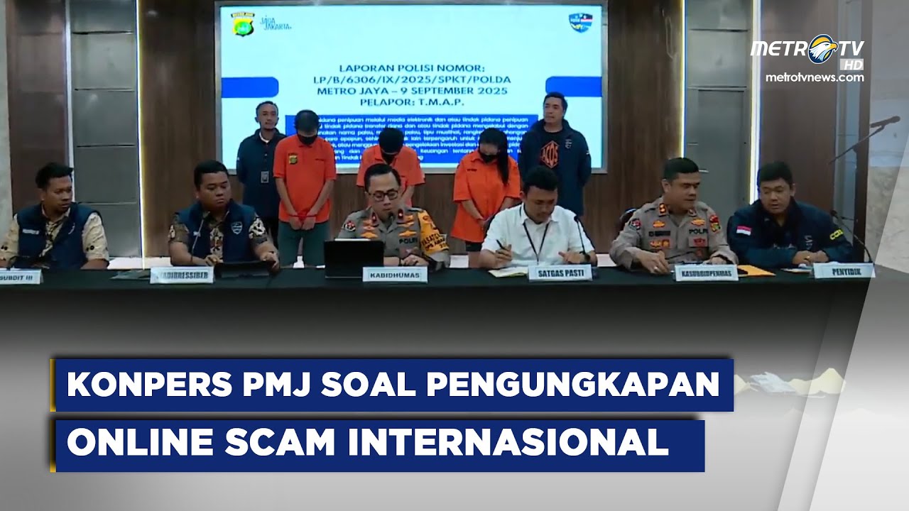 BREAKING NEWS - KONPERS POLDA METRO KASUS ONLINE SCAM INTERNASIONAL (31/10/25)