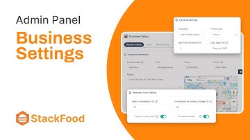 How to do business settings in StackFood Admin Panel? | 6amTech