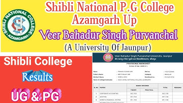 Vbspu Result 2021 ! How To Check Annual Results of Vbspu 2021 ! Shibli College Results ! Learn ntech