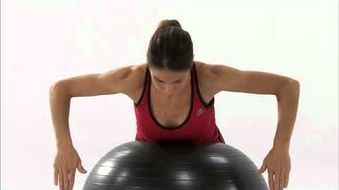 Stability Ball Row to External Rotation