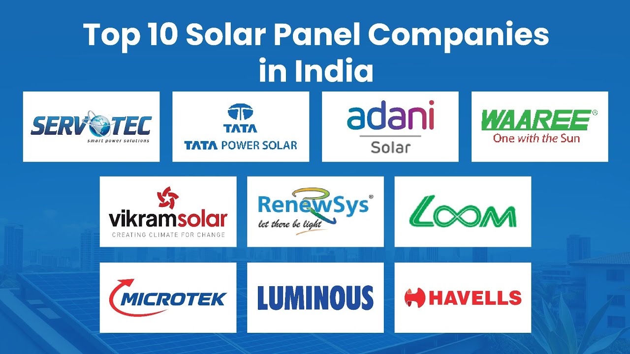 Top 10 Solar Panel Companies in India | Solar Panel for Home | Best ...