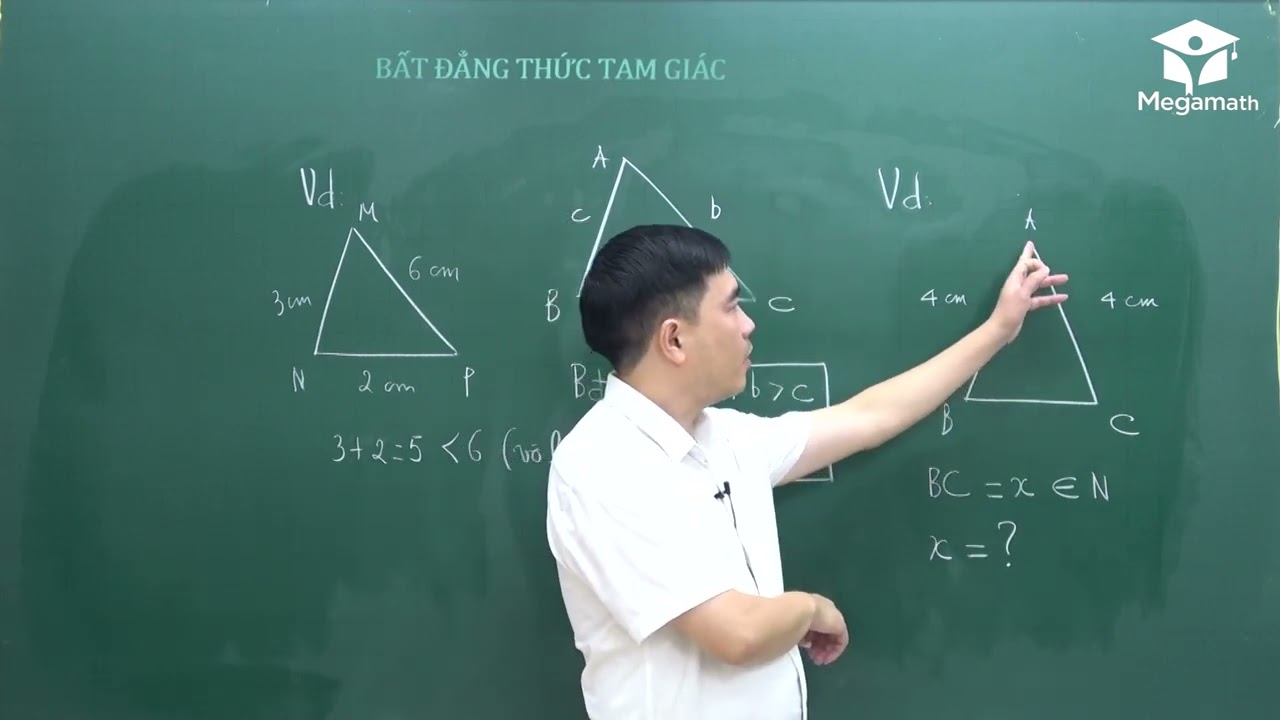 Toán lớp 7 - Bất đẳng thức tam giác - Thầy Bùi Minh Mẫn