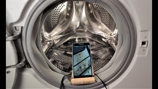 Experiment - Charging Phones Under Water - in a Washing Machine