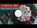 How To Change Battery and AC Reset CASIO G-Shock GA-100CF Watch | SolimBD | DIY