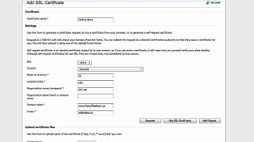 Generating a Certificate Signing Request for SSL Certificates with Plesk 10
