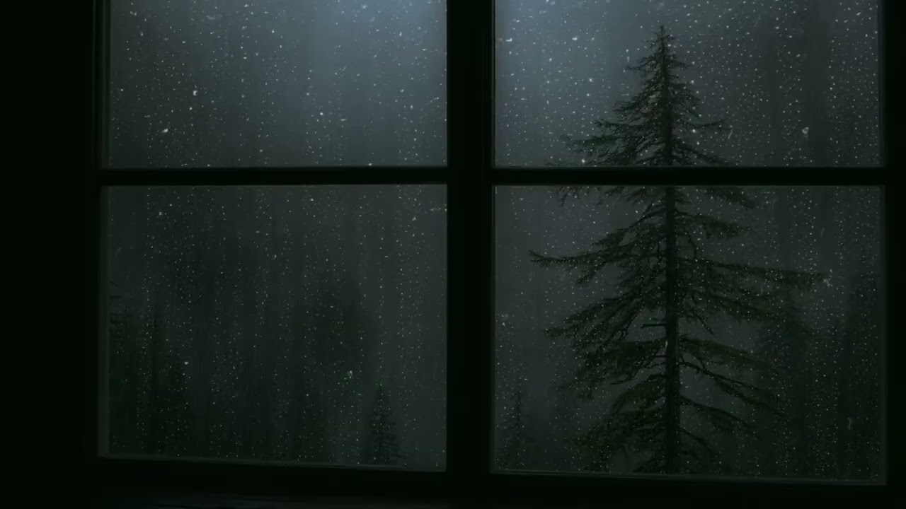 Relaxing Window Rain Sounds for Deep Sleep, Study & Insomnia Relief | Heavy Rain Ambience