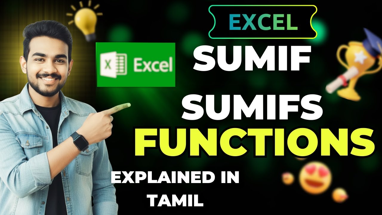Excel SUMIF and SUMIFS Function Explained | Tamil Tutorial