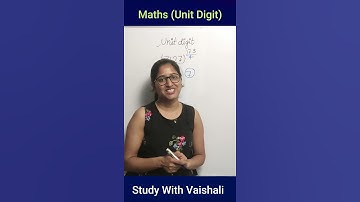Unit Digit इकाई अंक | Maths Tricks | Previous year papers | SSC CGL, CHSL, UPSI | #shorts