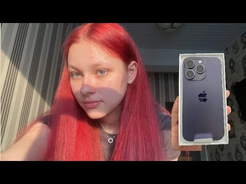 Видео: Iphone 14 Pro Deep Purple распаковка + аксессуары✨🧸