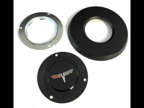 1978 C3 Corvette Anniversary Horn Button Emblem Kit - YouTube