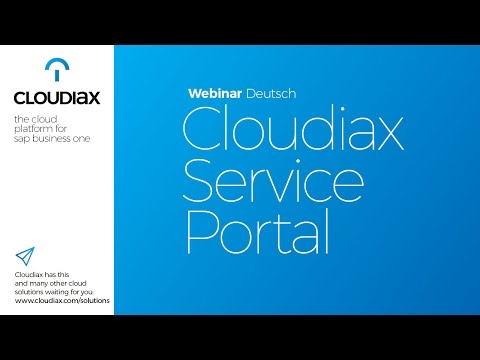 Cloudiax Service Portal - German