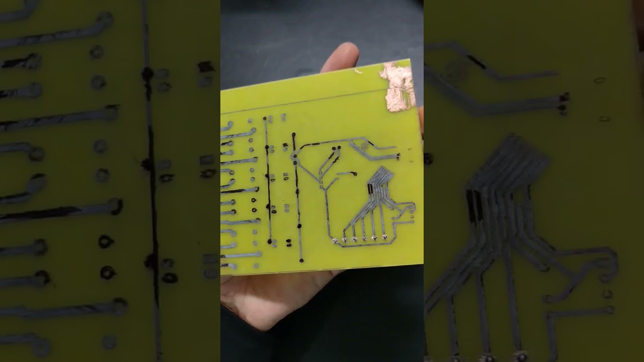 Homemade double sided pcb 