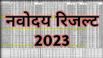 Navodaya 6th result 2023 Jnv result 2023 class 6th Navodaya vidyalaya Class 6th Result Jnv result